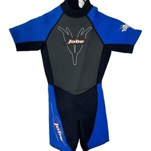Jobe Power Stretch Flat Stitch Boys Blue & Black Wetsuit Size 10
